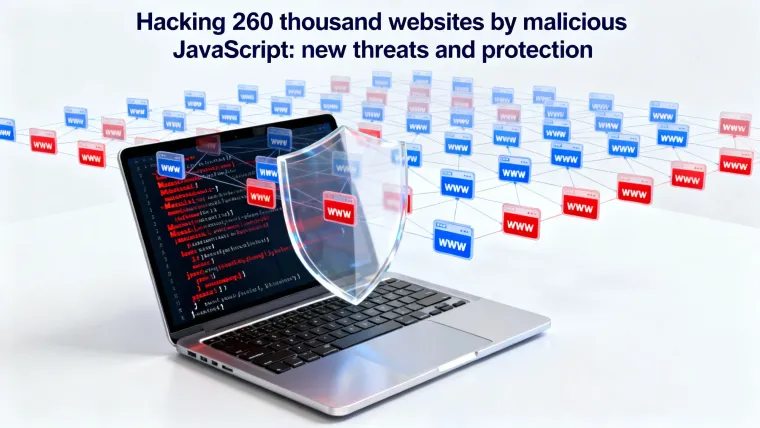 Обложка: Взлом 260 тысяч сайтов вредоносным JavaScript: новые угрозы и защита